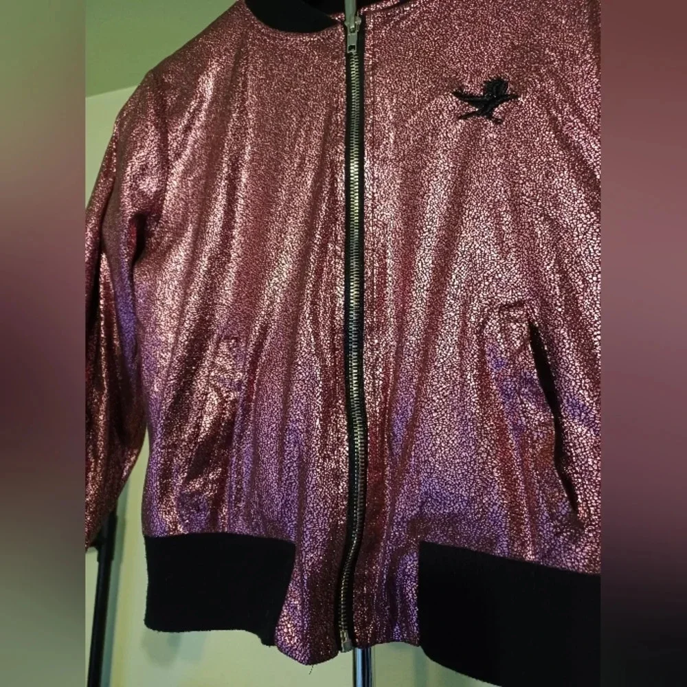 D-Signed Disney Sparkly Pink Bomber Jacket